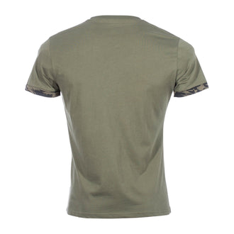 T-Shirt Roll-Up Sleeve brushstroke green