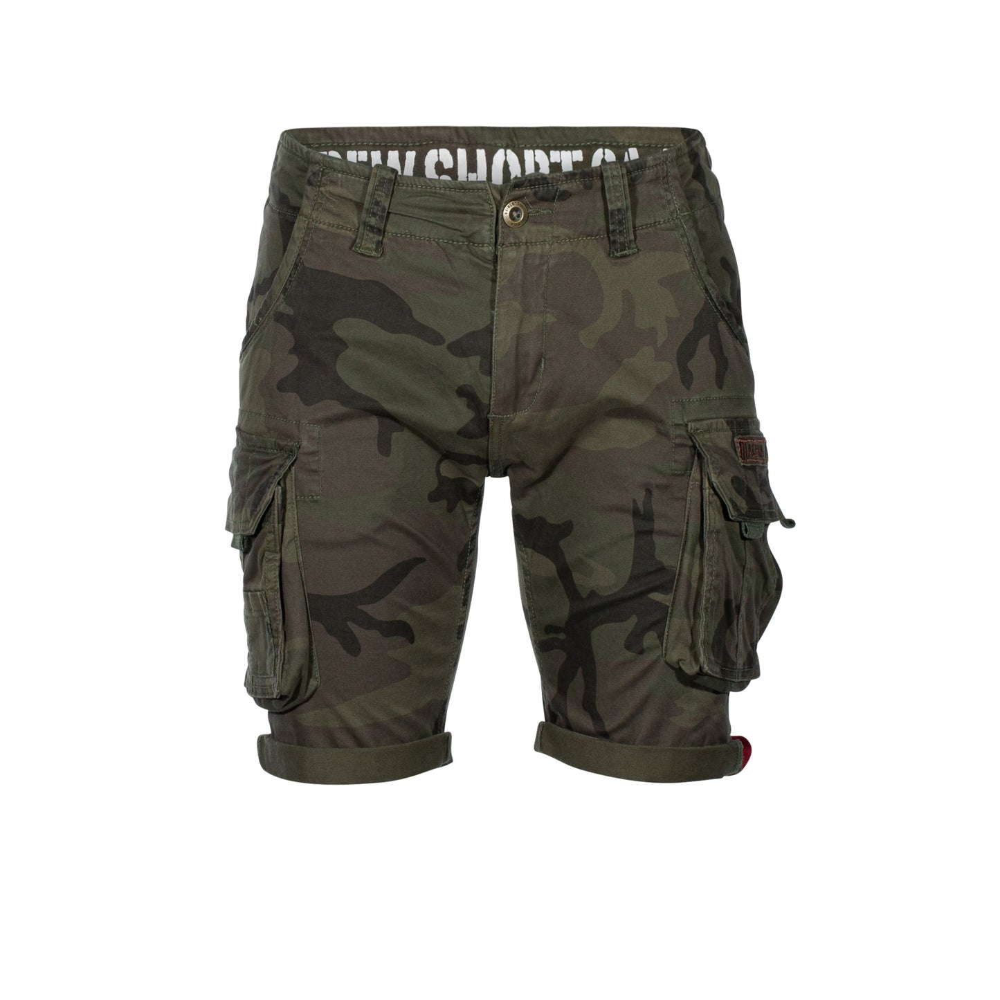 Short Crew Camo brushstroke green