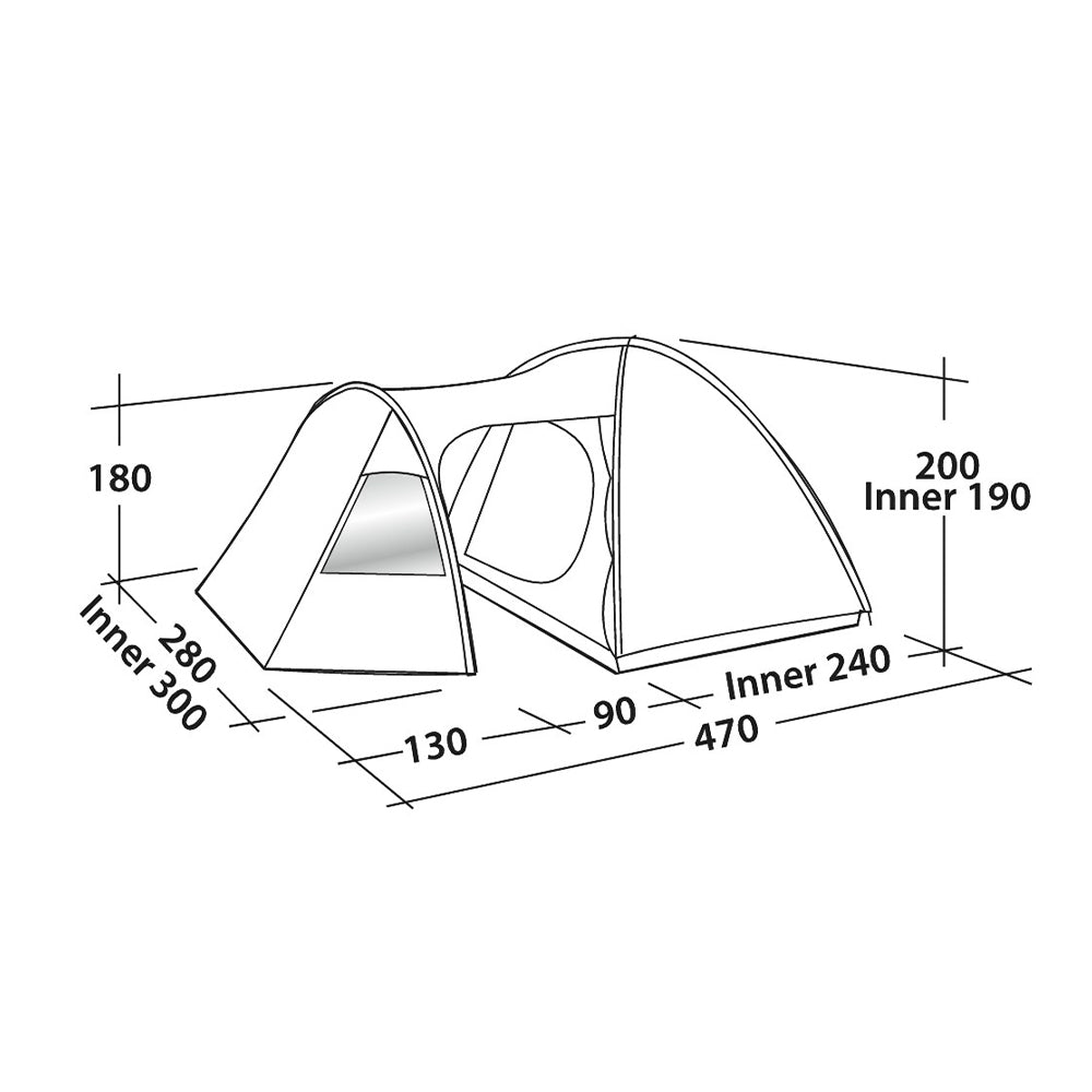 Easy Camp Tente dôme Eclipse 500 Rustic