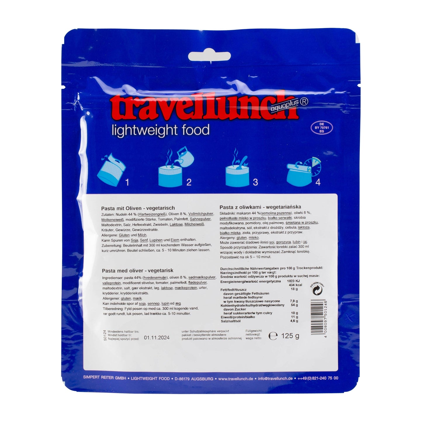 Pâtes aux s végétarien simple portion