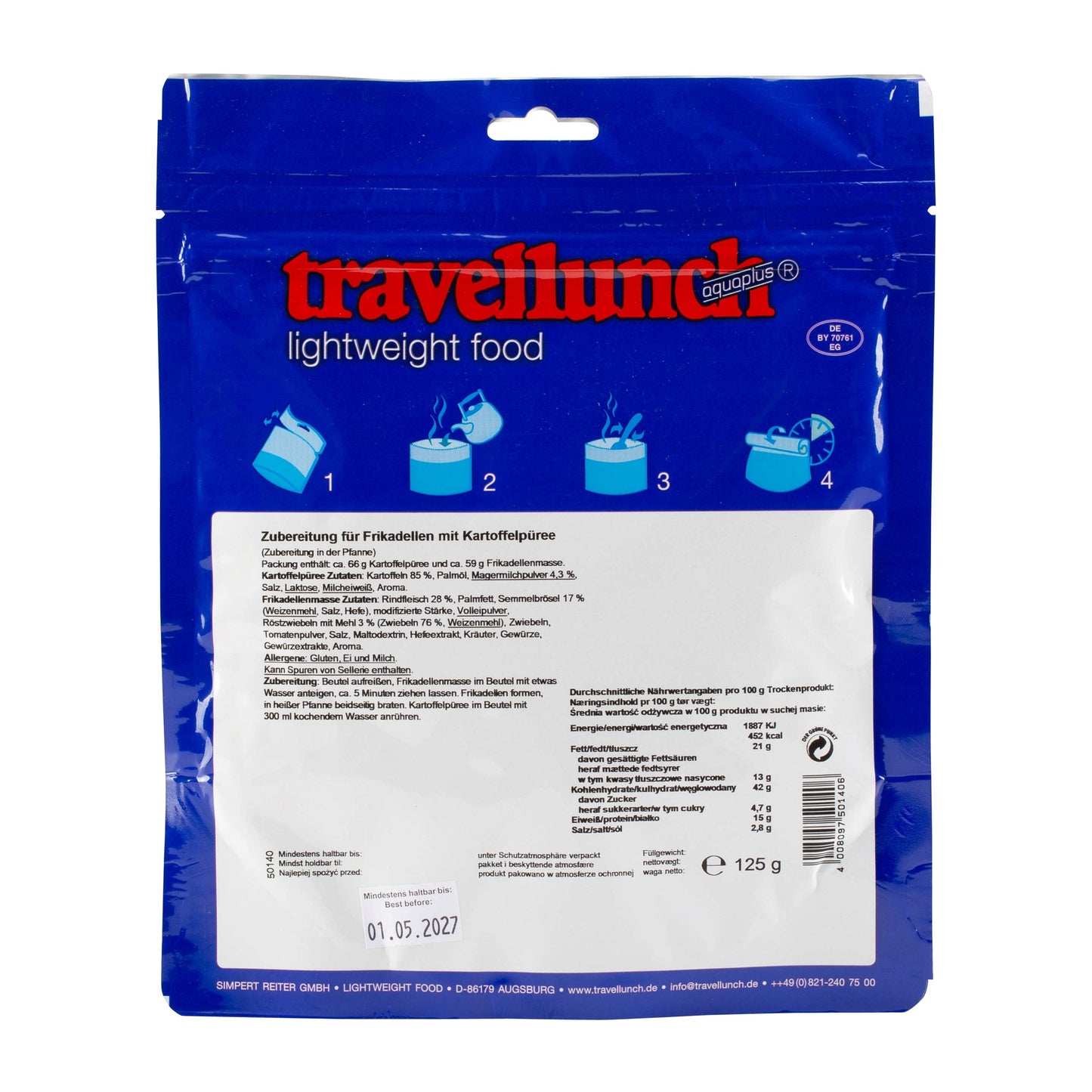 Boulettes de viande avec purée de pomme de terre