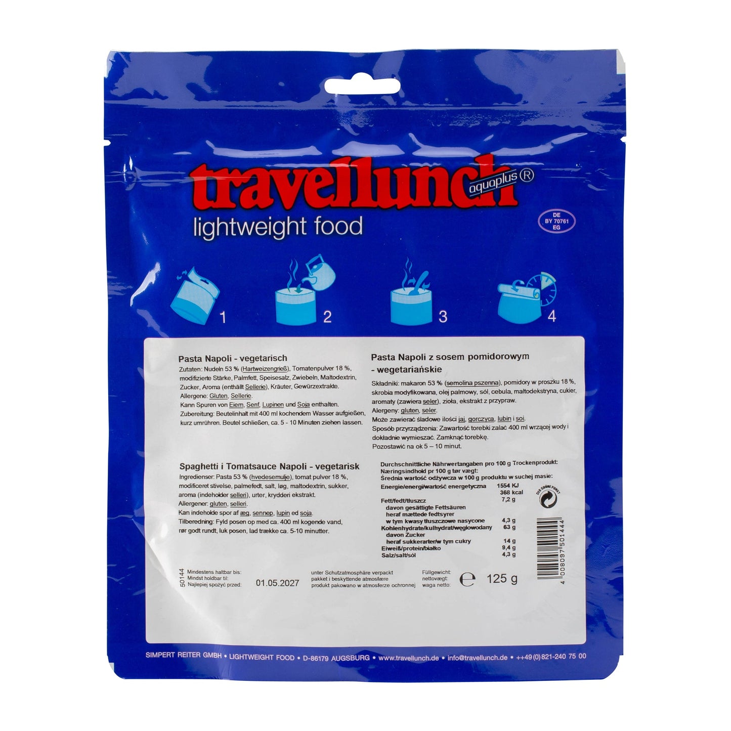 Pâtes Napoli végétalien simple portion