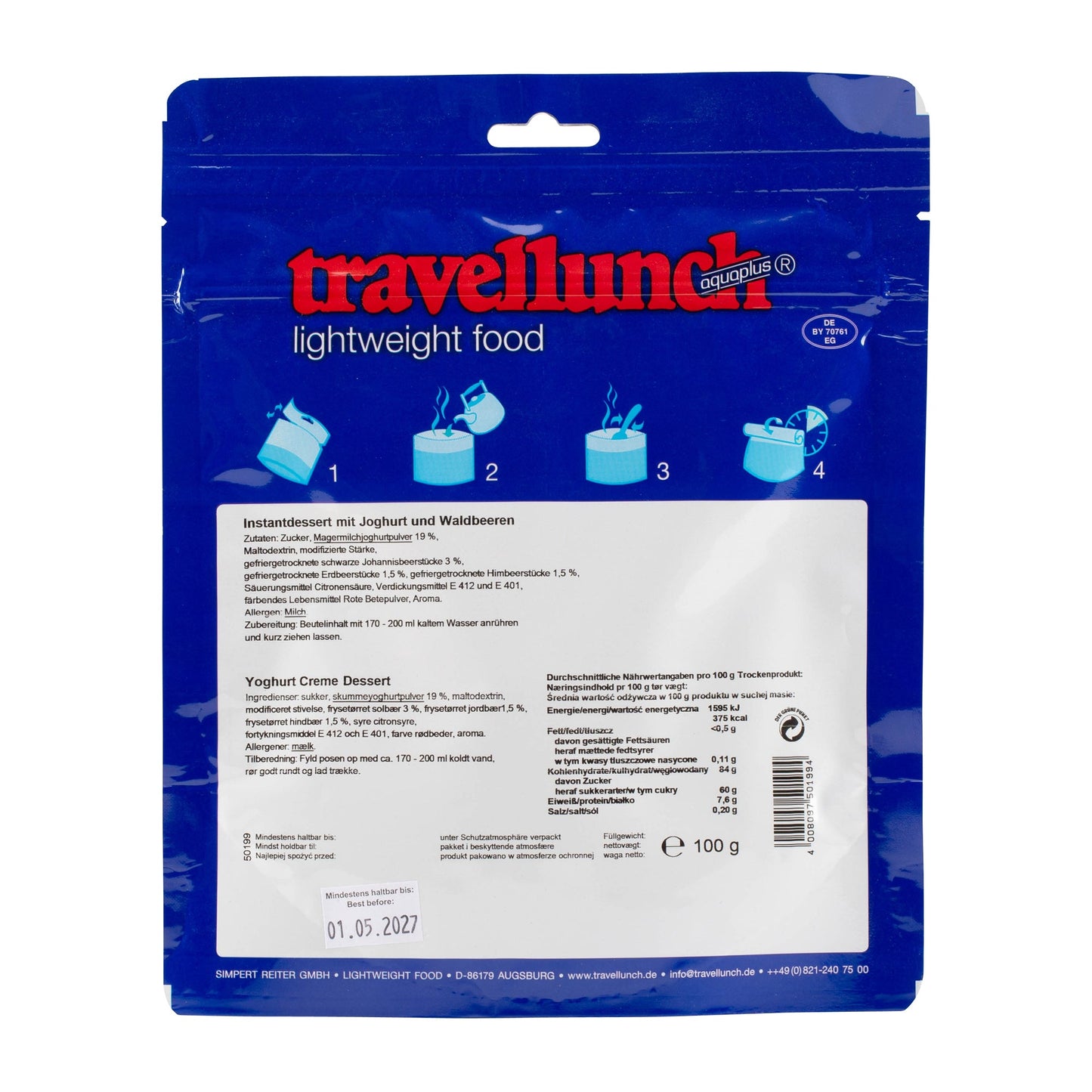 Dessert au yaourt et baies sauvages