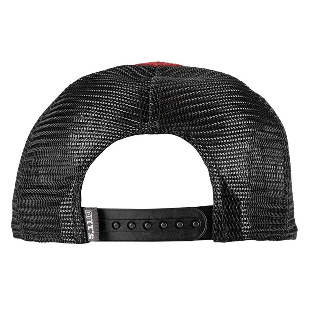 5.11 Casquette Crossed Axe Mtn Trucker rouge