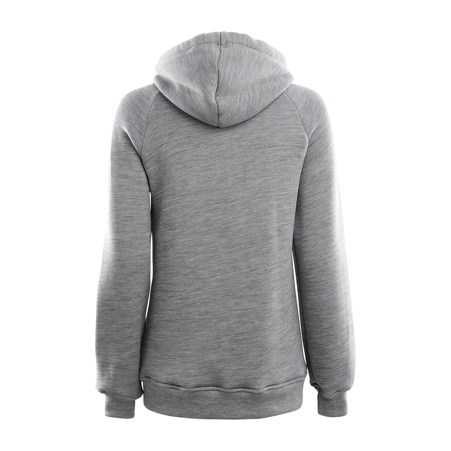 Pull à capuche FleeceWool grey melange femmes