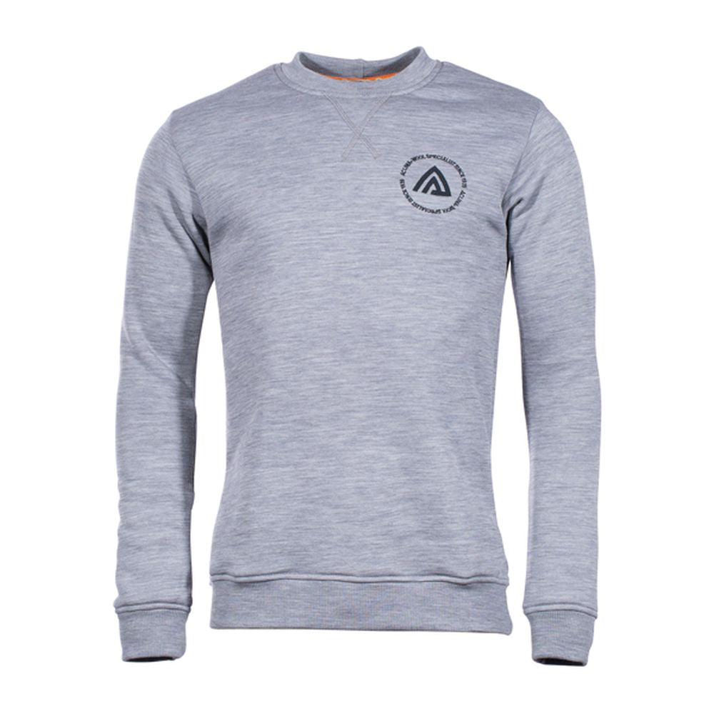 Pull FleeceWool Crew Neck grey melange