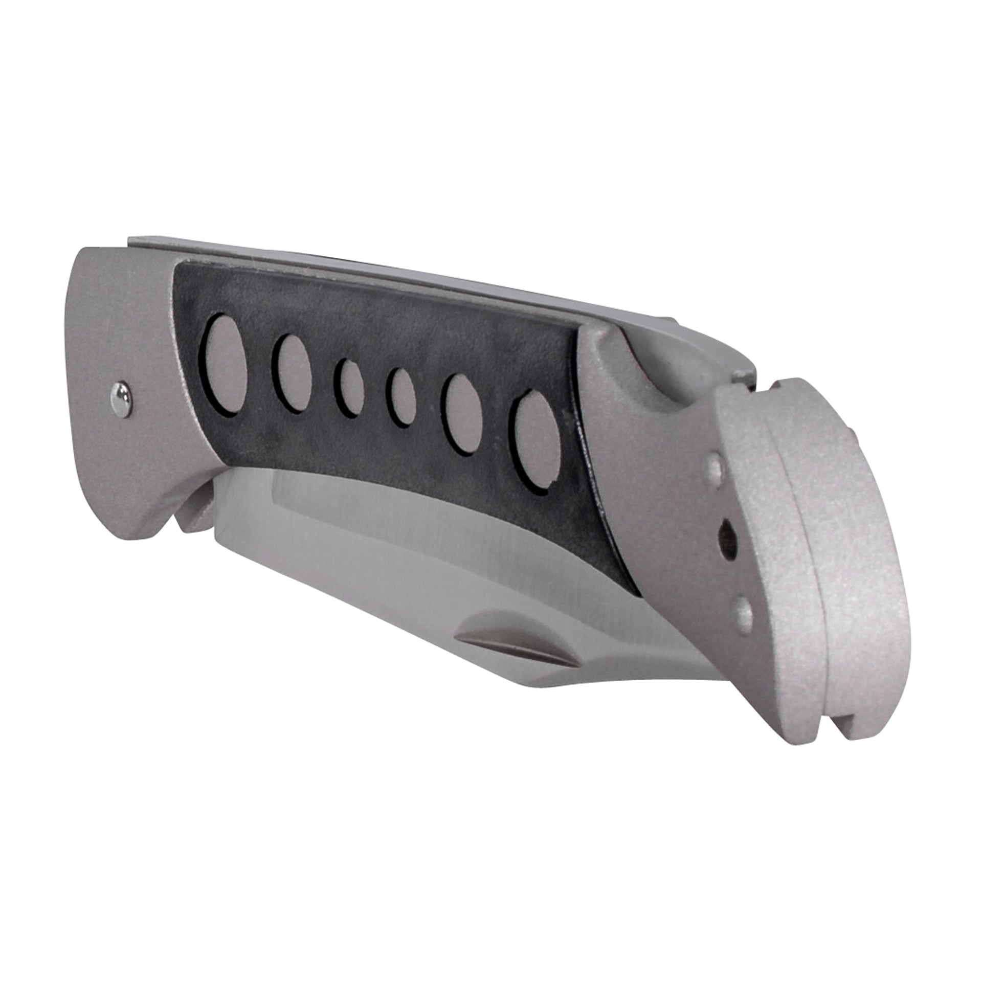 incrustation de couteau de poche  argenté