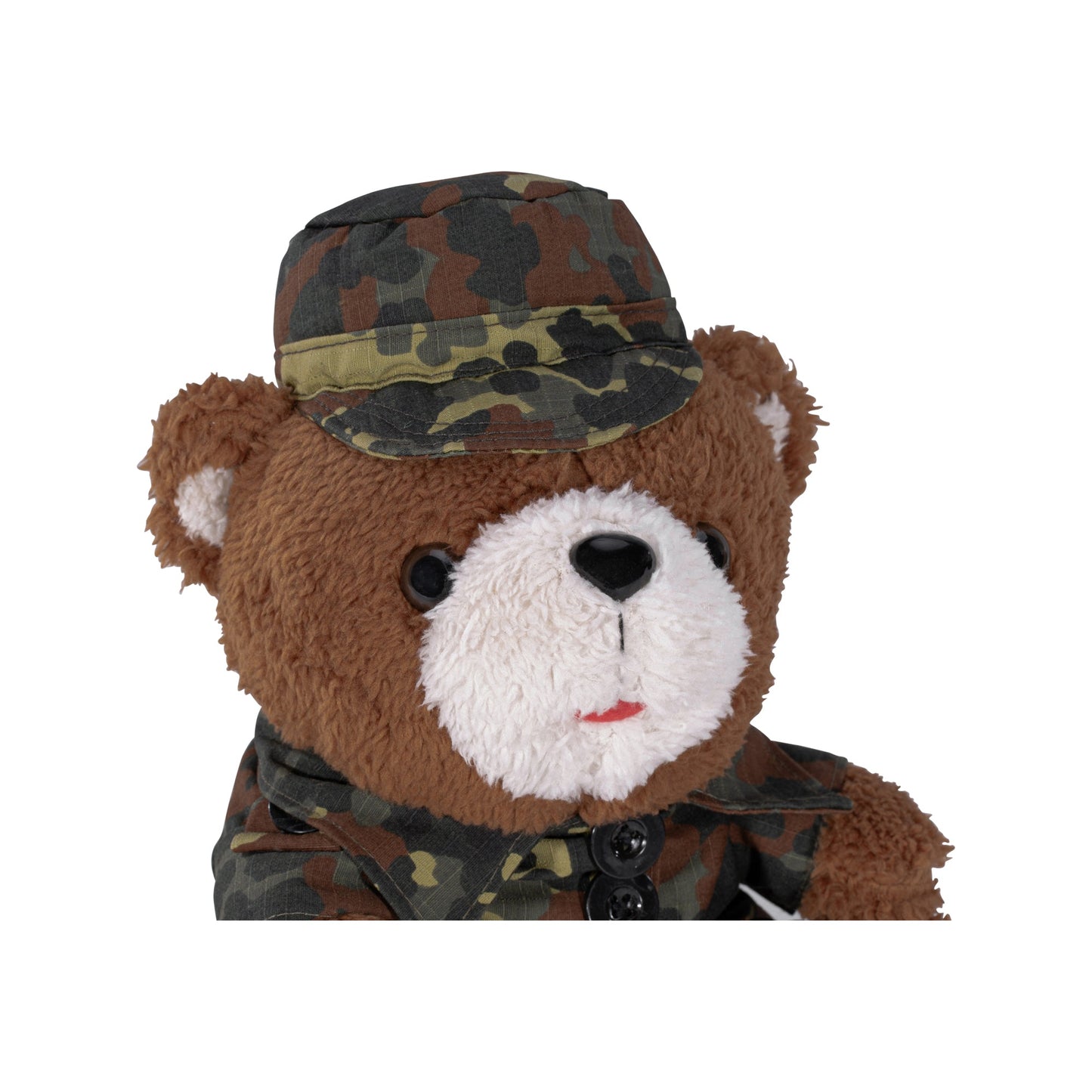 Ours en peluche avec uniforme et casquette
