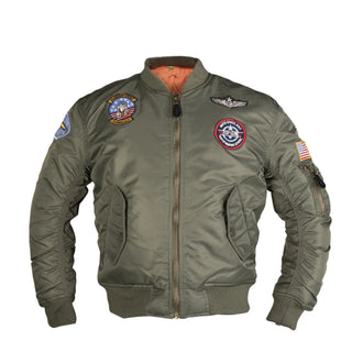 Blouson aviateur enfant MA1 Kids avec écussons