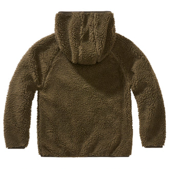 Veste enfant en teddy polaire à capuche