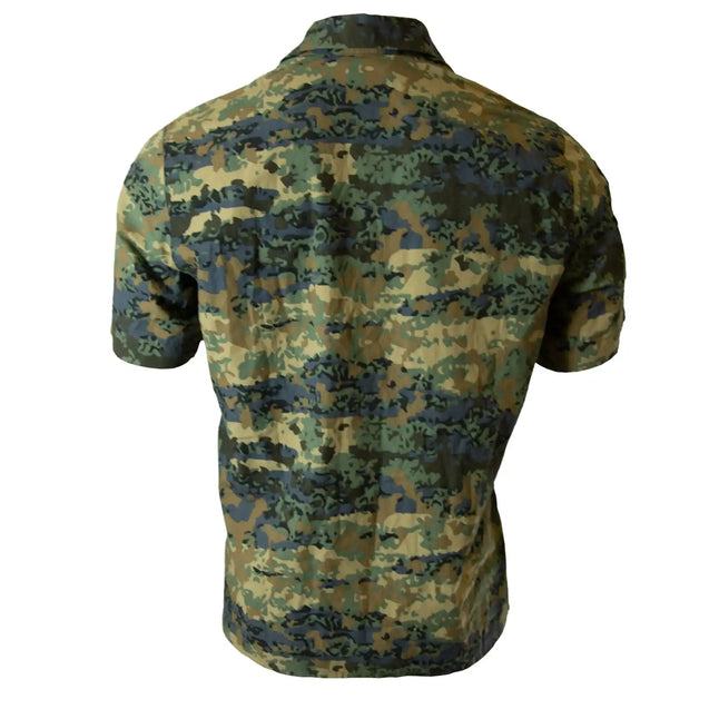 Chemise de campagne ÖBH manches courtes, état comme neuf, Austrotarn (camouflage 03)