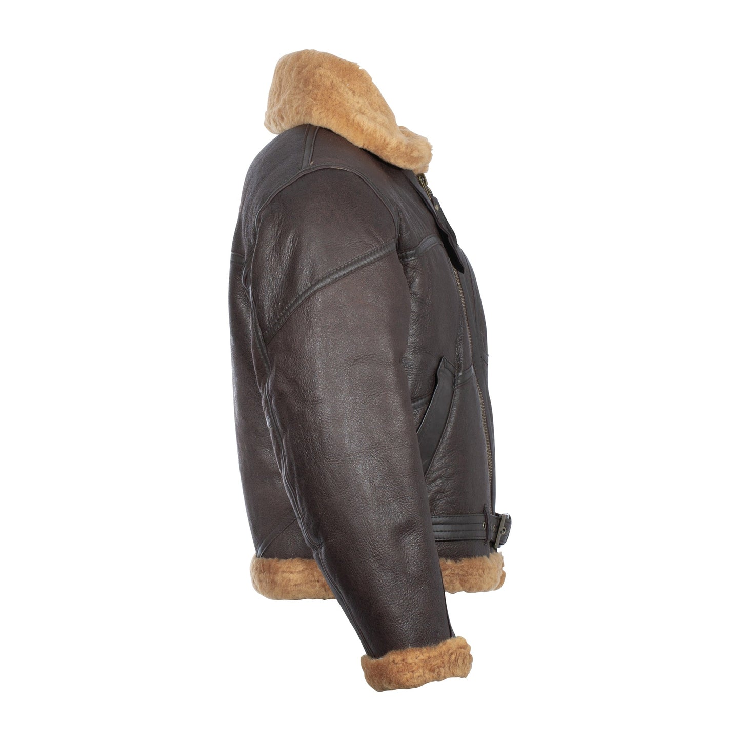 Blouson d'aviateur RAF Sheepskin brun