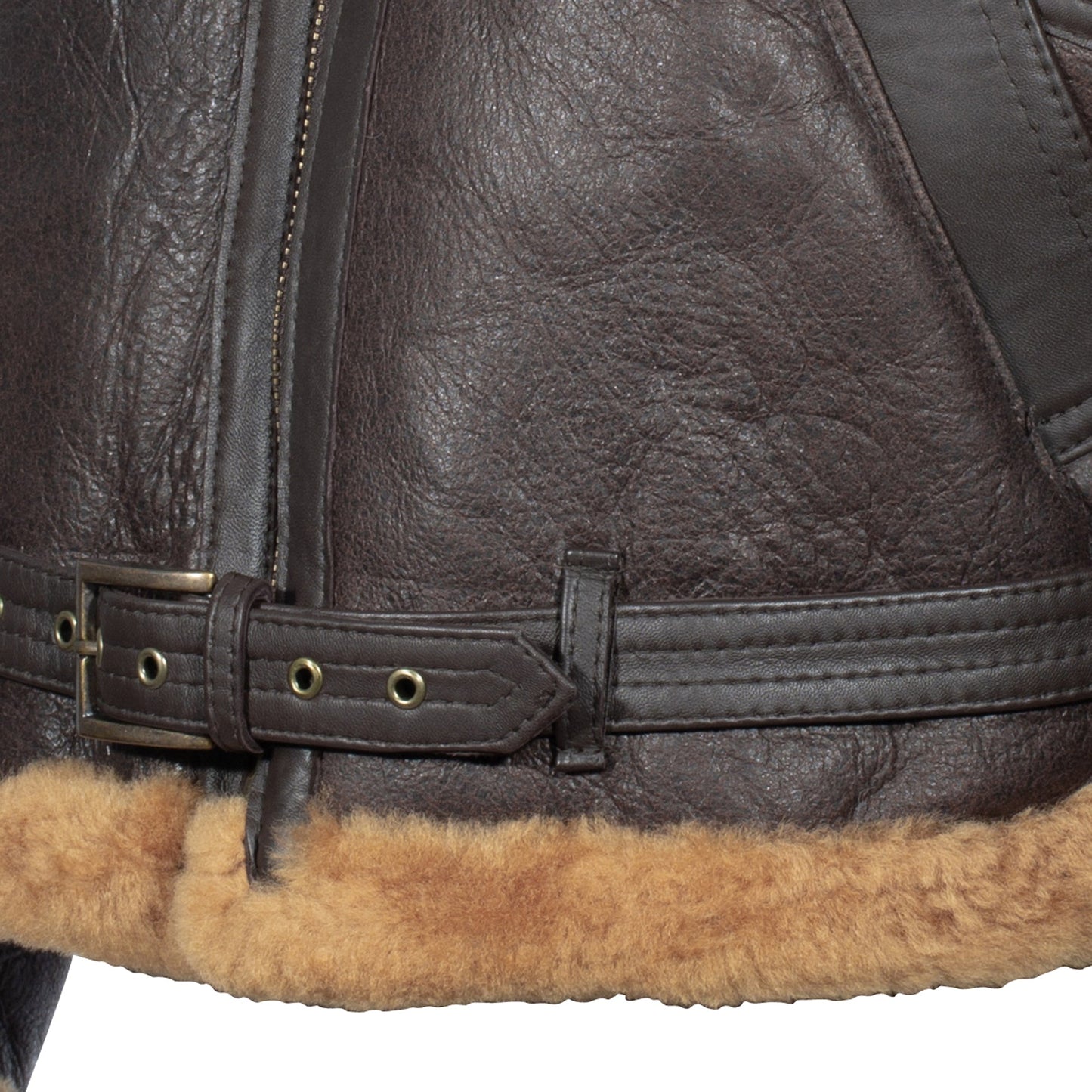 Blouson d'aviateur RAF Sheepskin brun