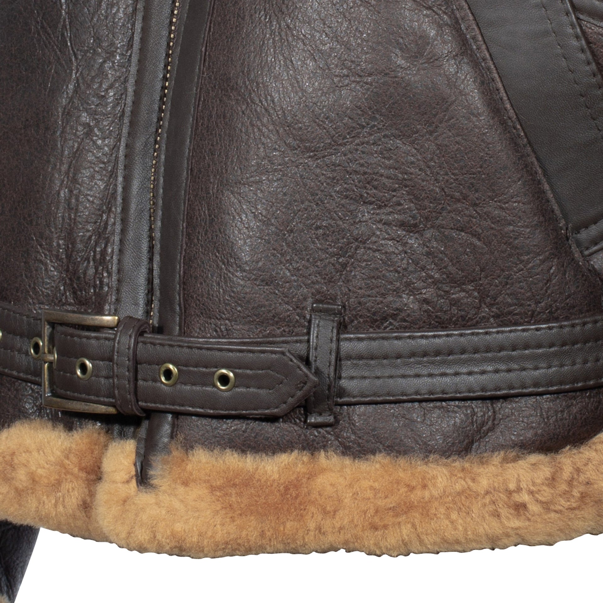 Blouson d'aviateur RAF Sheepskin brun