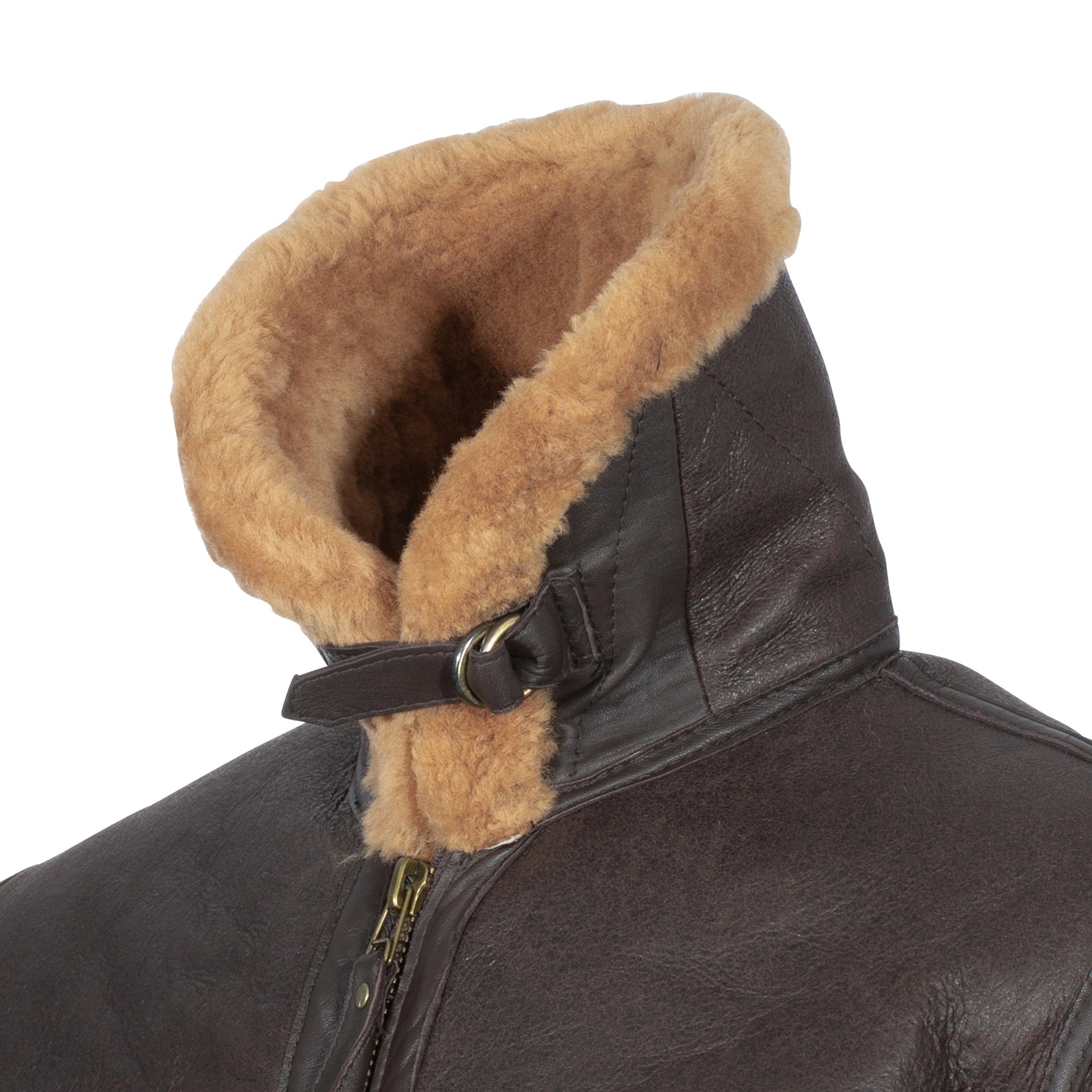 Blouson d'aviateur RAF Sheepskin brun