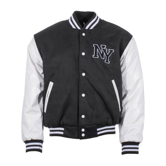 Veste de baseball NY Patch  blanc