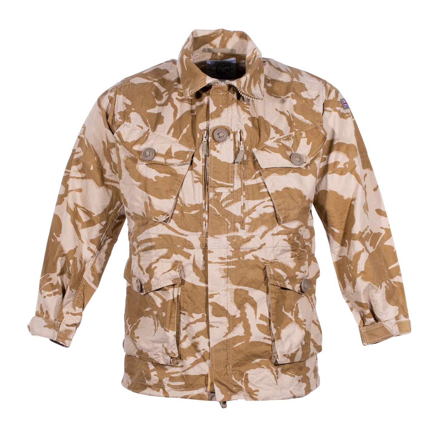 Veste de Champ Britannique – Camouflage Désert, Tissu Ripstop, Occasion