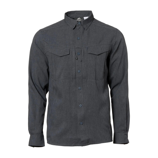 Chemise Gentleman Hemd Defender MK2 mélangé noir gris