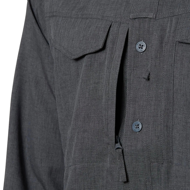 Chemise Gentleman Hemd Defender MK2 mélangé noir gris