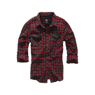 Chemise Duncan Check rouge brun