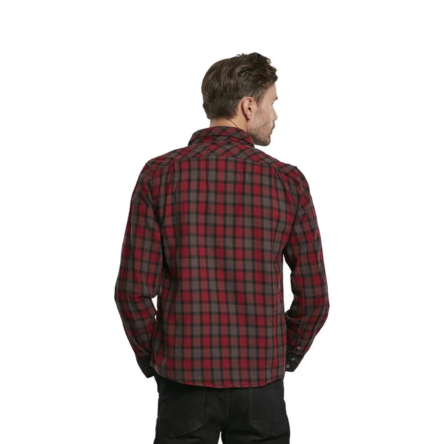 Chemise Duncan Check rouge brun