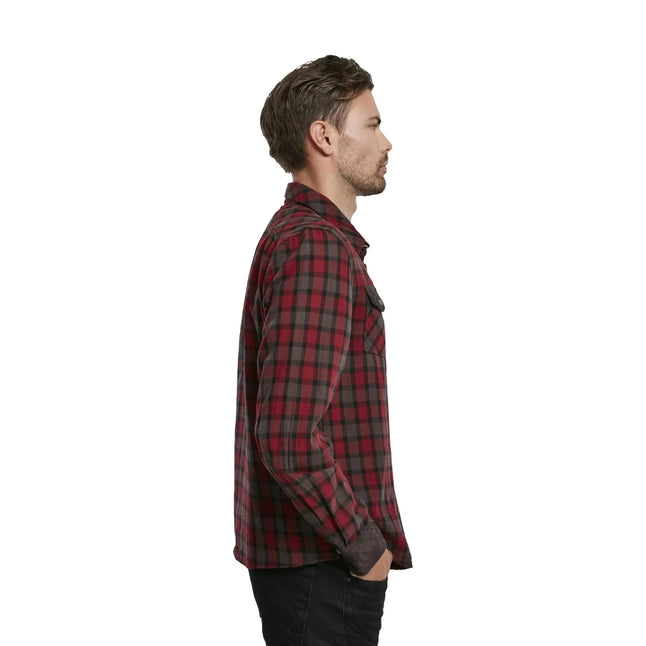 Chemise Duncan Check rouge brun