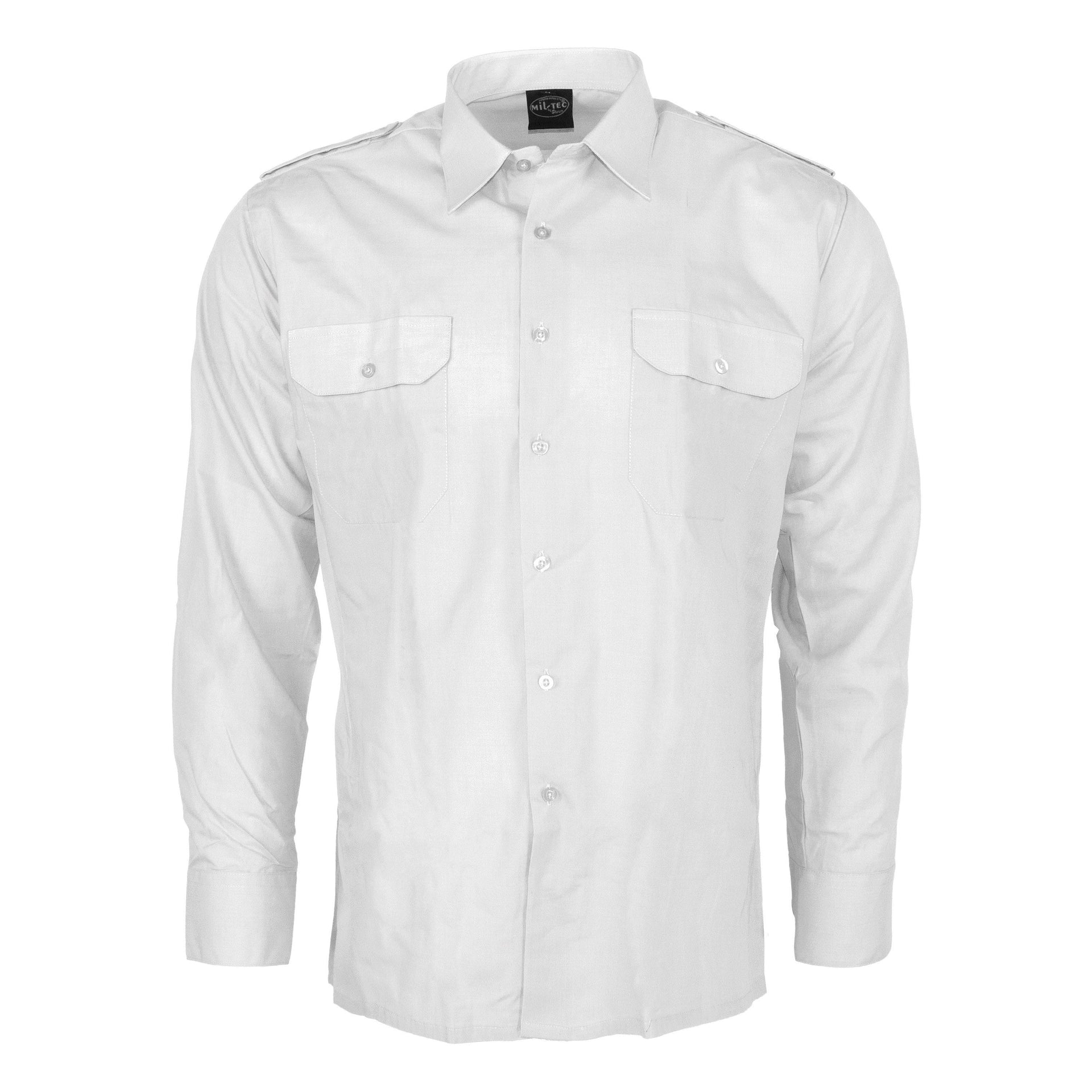 Chemise de service manches longues blanche