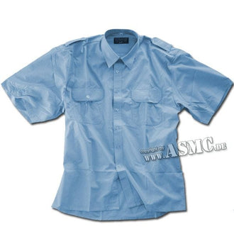Chemise de Service manches courtes bleue
