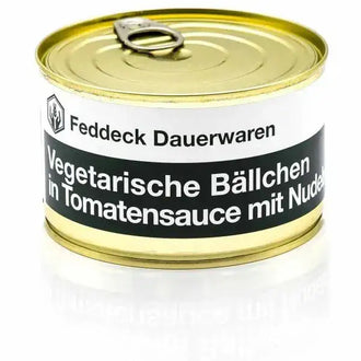 Plat cuisiné en conserve boulettes végétariennes avec pâtes 400 g