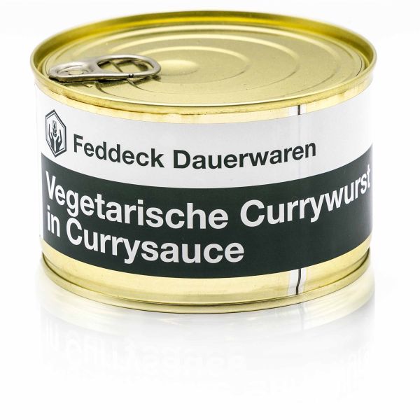 Saucisse végétarienne à la sauce au curry en conserve 400 g