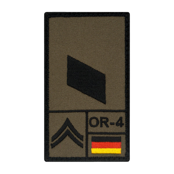Patch grade Korporal gauche