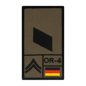 Patch grade Korporal gauche