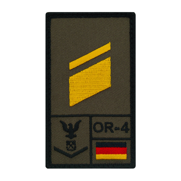 Patch grade Stabskorporal Marine gauche