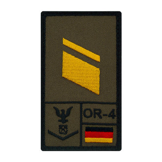 Patch grade Stabskorporal Marine gauche
