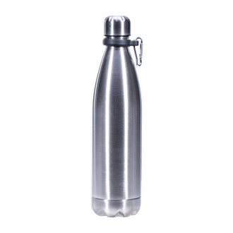 Bouteille en acier inoxydable Hidden Safe argentée