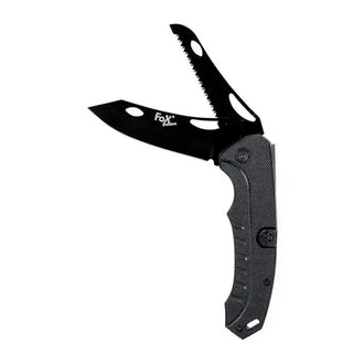 Couteau pliant 2 en 1 noir