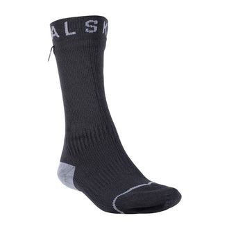 Chaussettes Sealskinz Briston Hydrostop noir gris