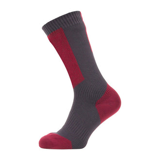 Socken Runton grau rot weiß