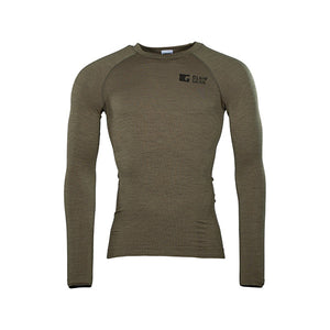 Longsleeve Merino Seamless stonegrey