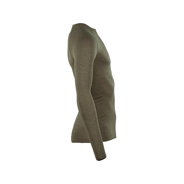 Longsleeve Merino Seamless stonegrey