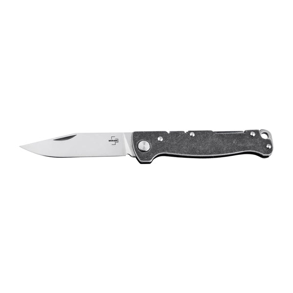 Böker Plus Couteau de Poche Atlas Backlock Clippoint argenté
