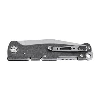 Böker Plus Couteau de Poche Atlas Backlock Clippoint argenté
