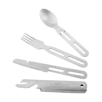 Couverts de camping Cutlery Set II couleur argentée