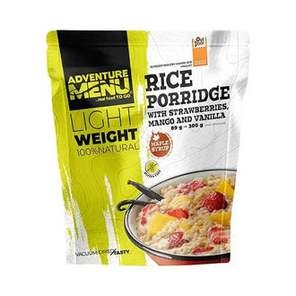 Bouillie de riz légère fraise mangue vanille