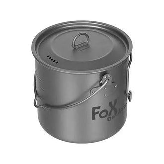 Petit pot en titane 1,1&nbsp;L avec couvercle et poignées rabattables