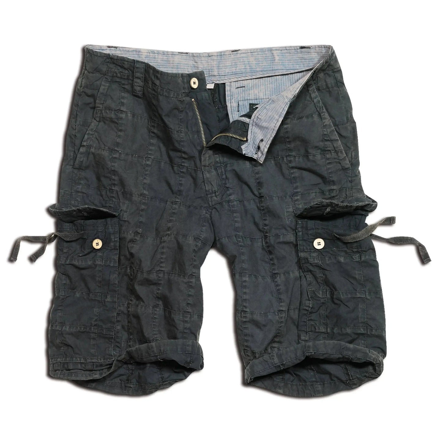 surplus-checkboard-shorts-schwarz-ansicht-1