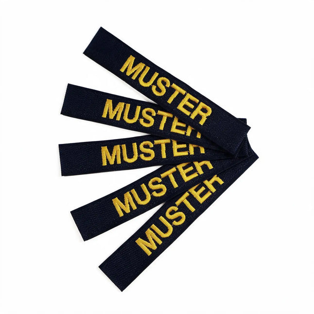 Lot de 5 rubans porte-nom Navy