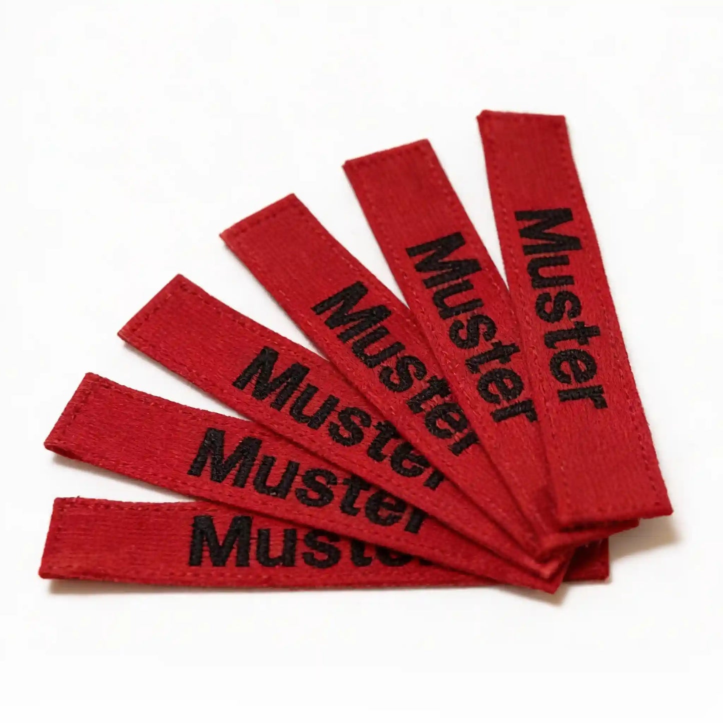 Étiquettes de nom Lot de 5 Rouge