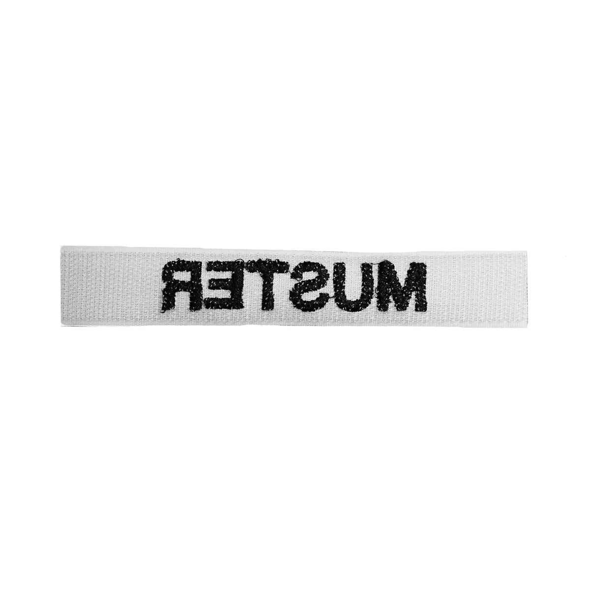 Bandes patronymiques lot de 5 gris brodé sur textile