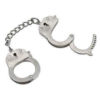 Porte-clés menottes argent 12 pièces